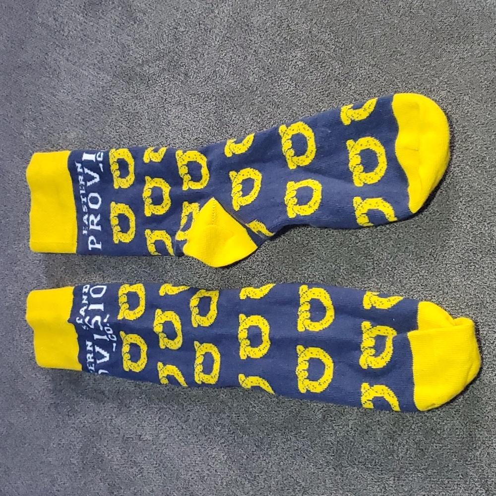 Eastern Standard Provisions Unisex Pretzel Print Socks One Size NWOT